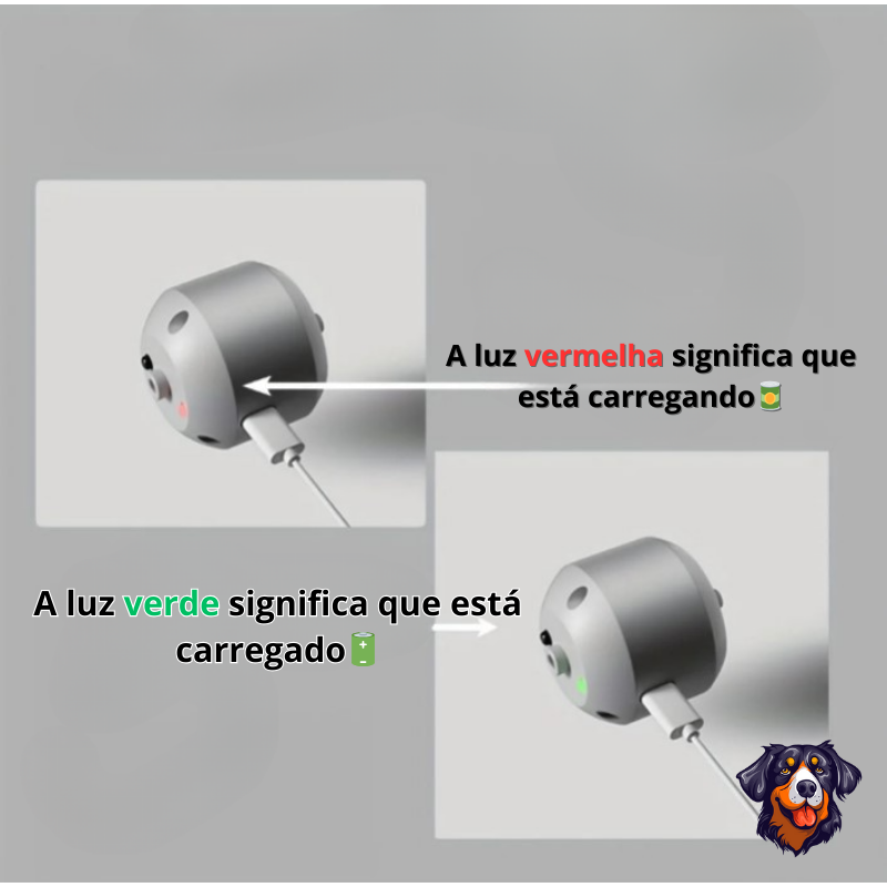 Bola LED recarregável inteligente para animais de estimação