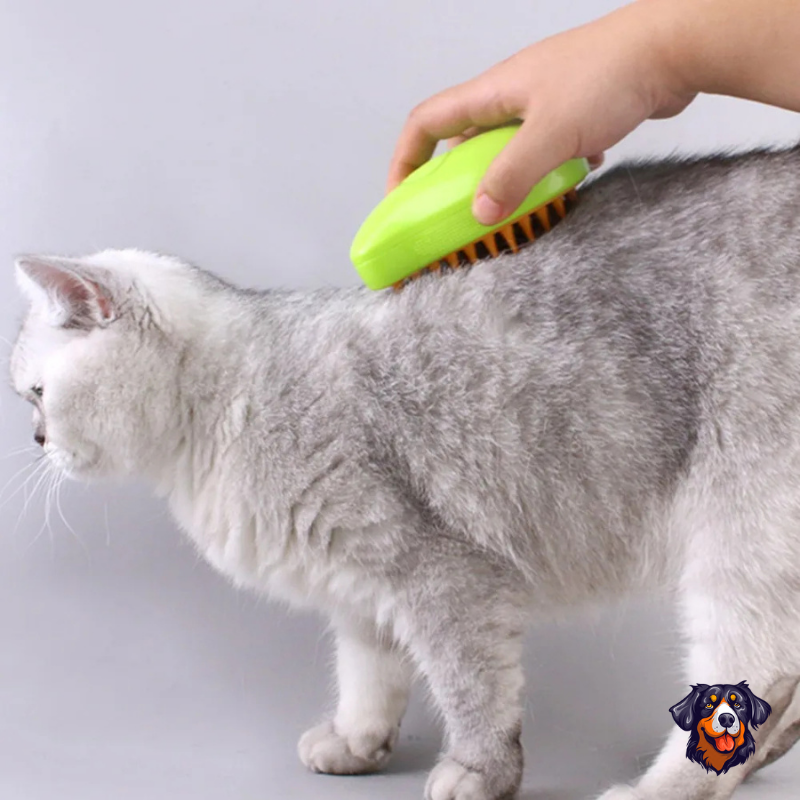 Escova de vapor para gatos e cães
