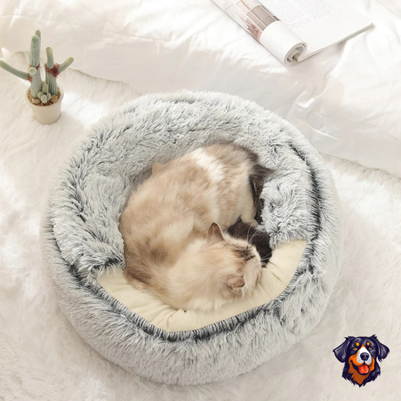 Cama de Pelúcia 2 em 1 para Pets