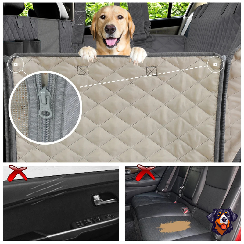 Capa para assento de carro para cachorro