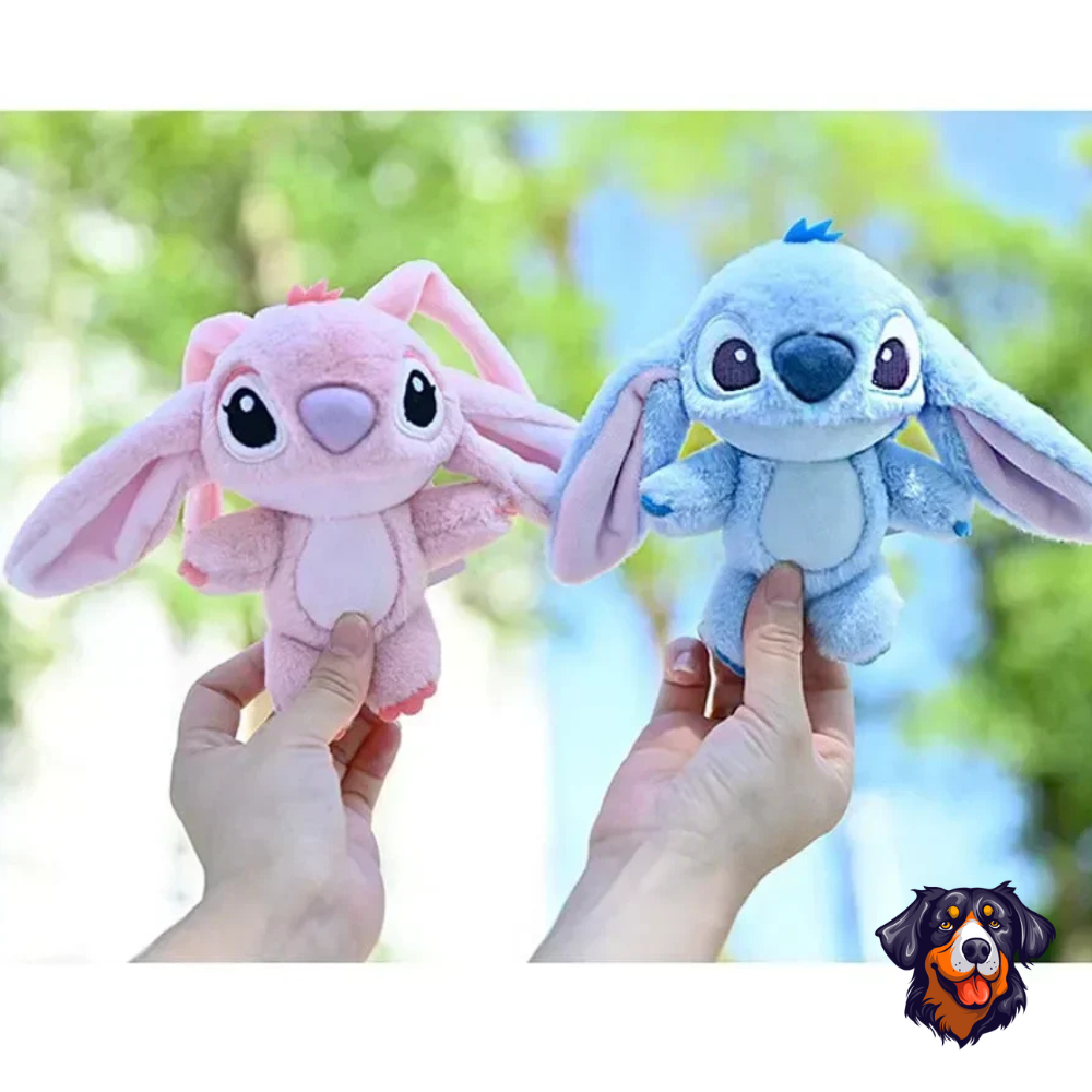 Chaveiro De PelĂșcia Stitch e Angel