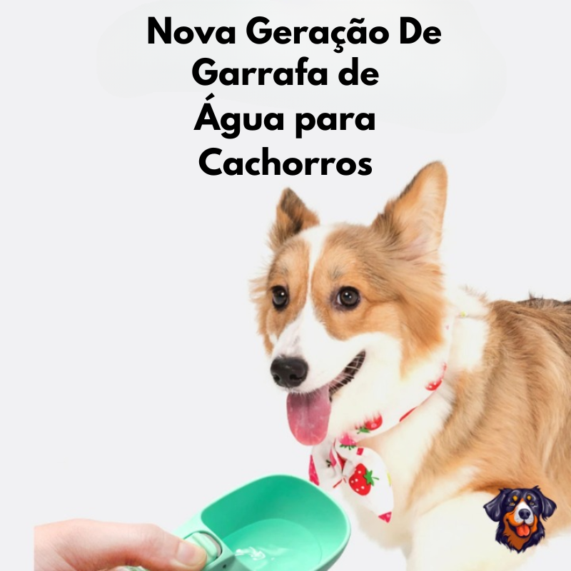 Garrafa de água para cães e gatos de estimação com alimentador de água