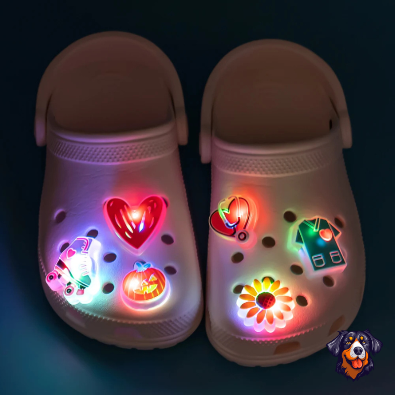 1 peça LED Animais Bonitinhos Sapatos Encantos