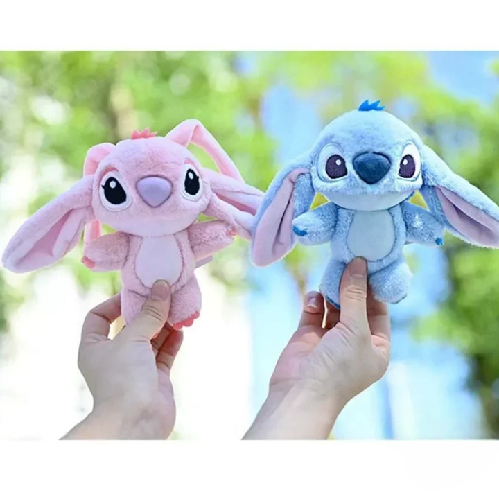 Chaveiro De Pelúcia Stitch e Angel