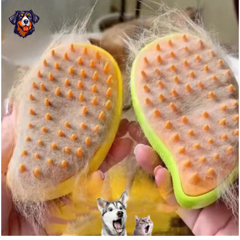 Escova de vapor para gatos e cães