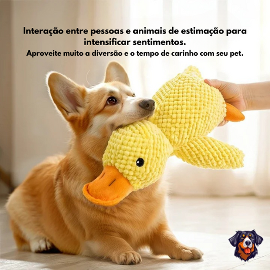 Pato de pelúcia para cachorro
