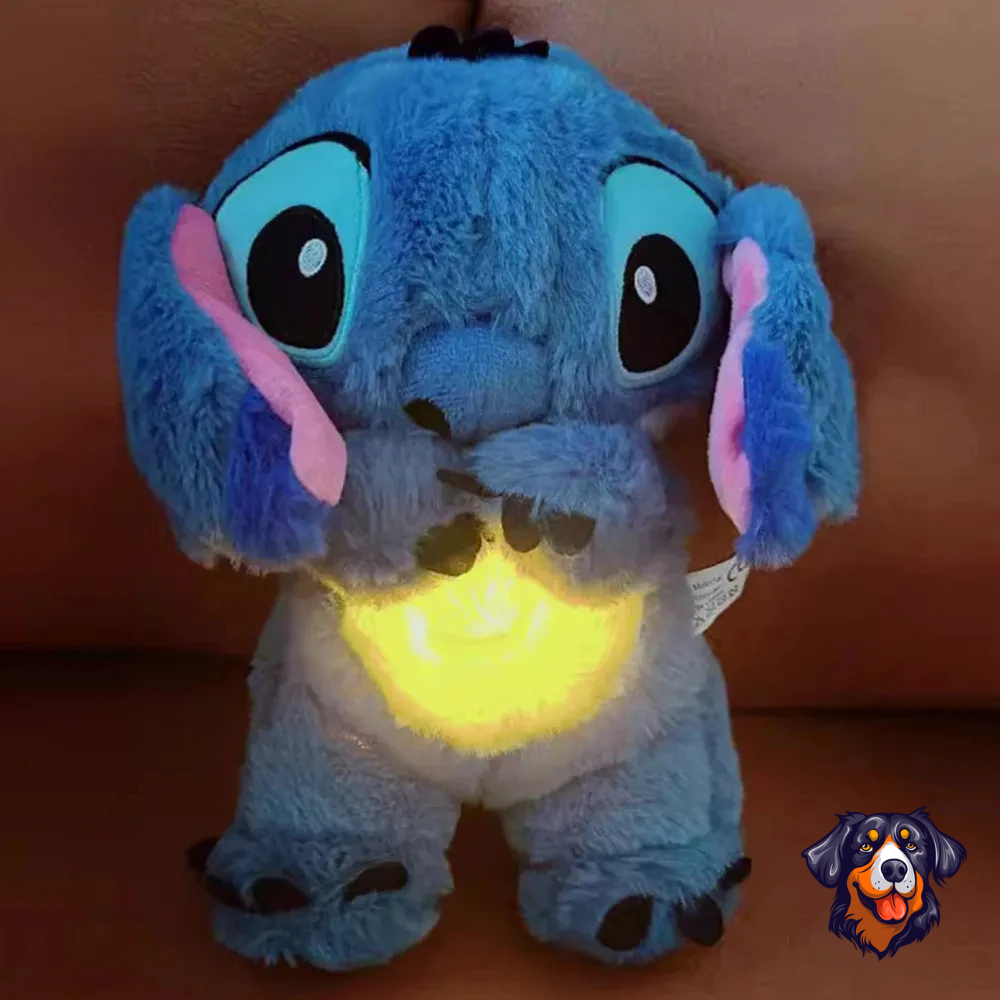 Stitch Calmante – Pelúcia que Respira e Brilha ✨