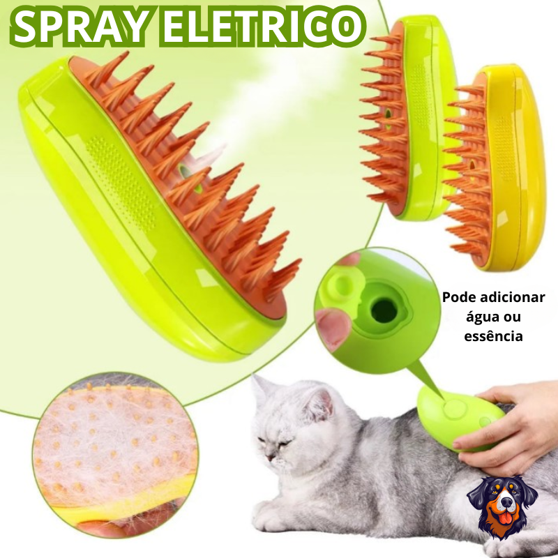 Escova de vapor para gatos e cães