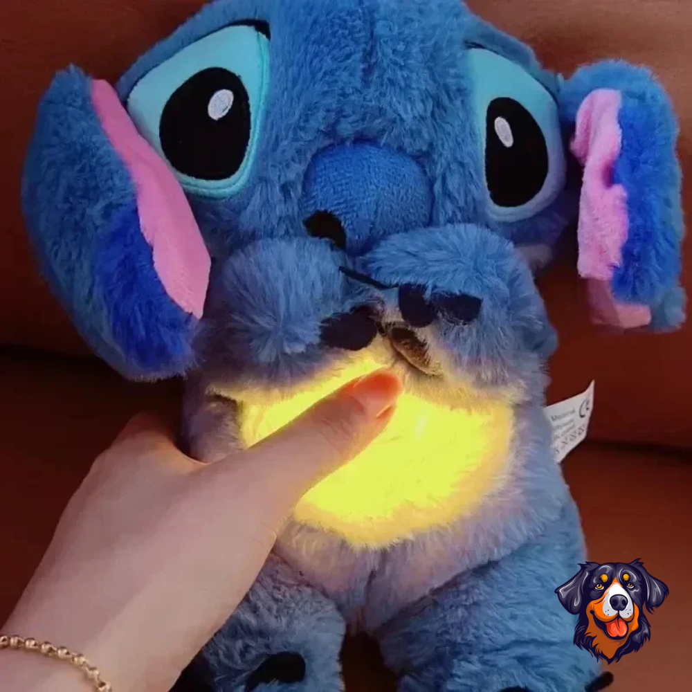 Stitch Calmante – Pelúcia que Respira e Brilha ✨