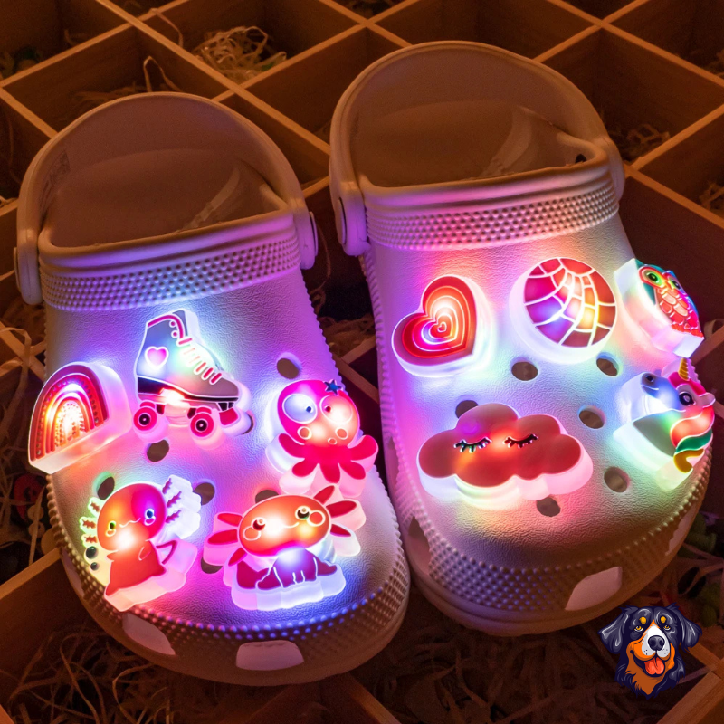 1 peça LED Animais Bonitinhos Sapatos Encantos