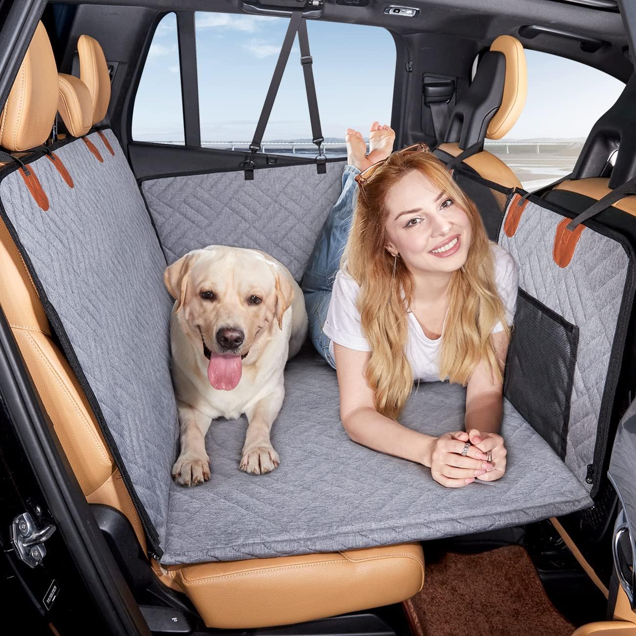 Capa para assento de carro para cachorro