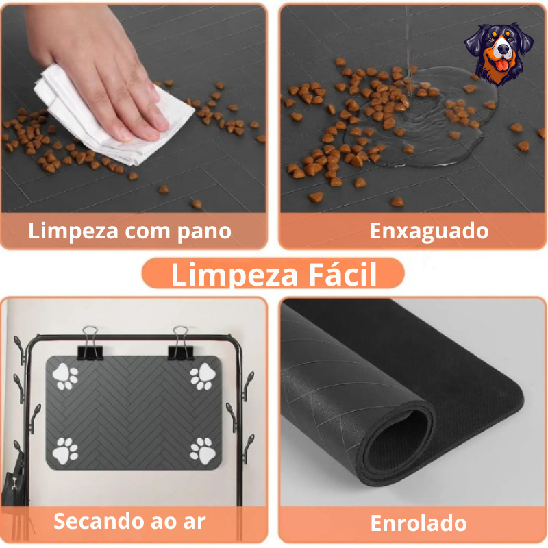 Tapete de alimentação para animais de estimação