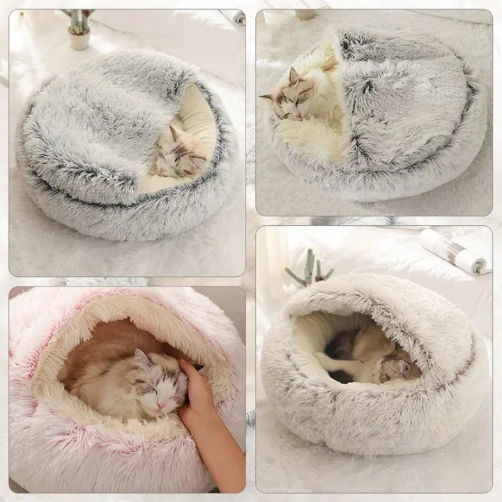 Cama de Pelúcia 2 em 1 para Pets