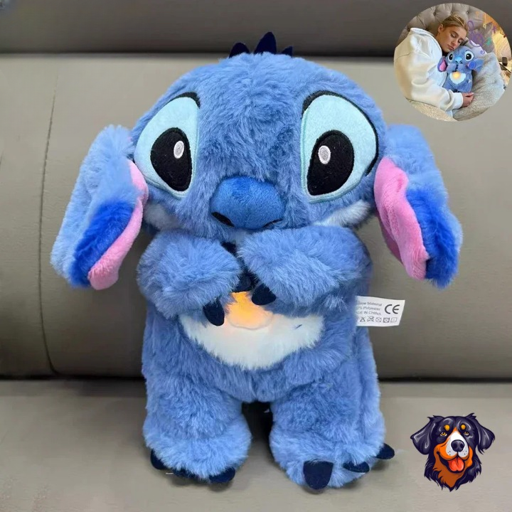 Stitch Calmante – Pelúcia que Respira e Brilha ✨