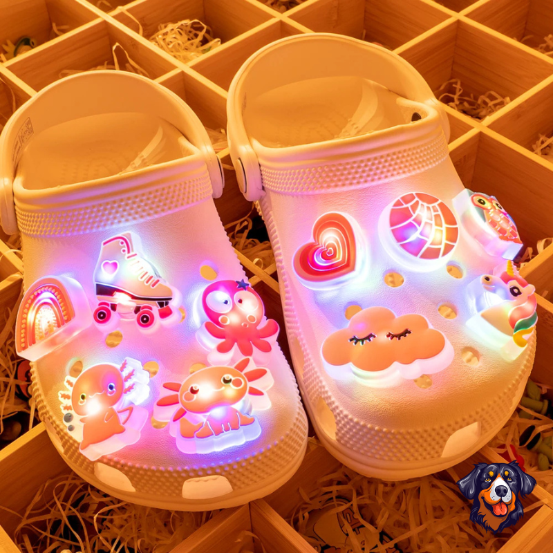 1 peça LED Animais Bonitinhos Sapatos Encantos