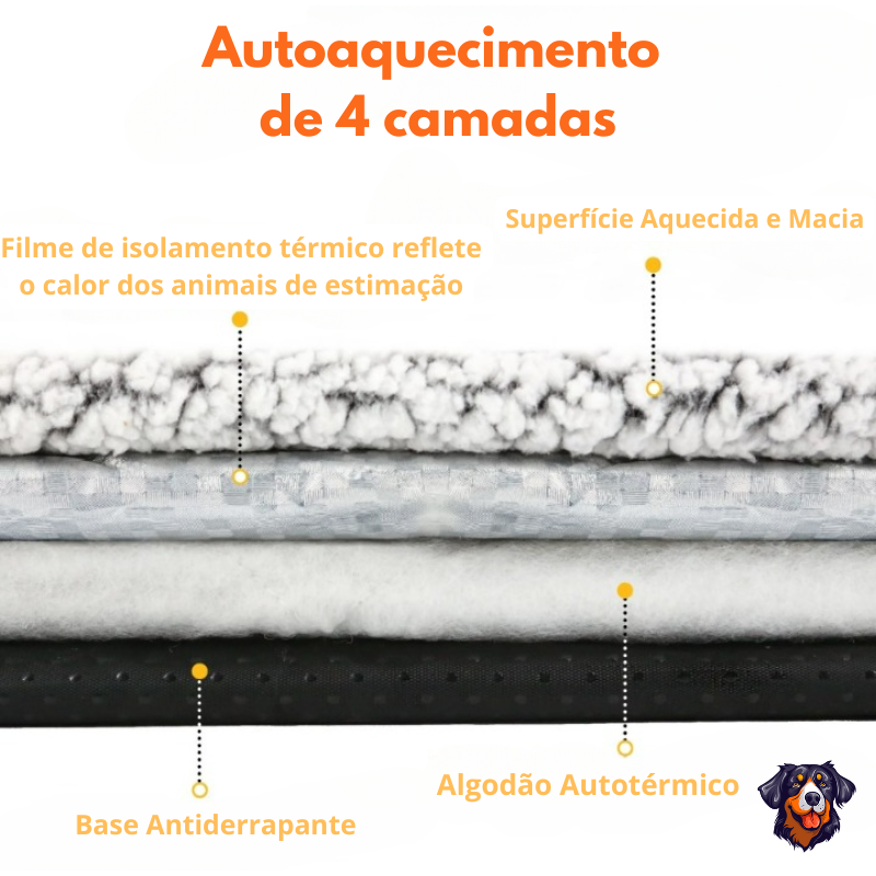 Almofadas para animais de estimação autoaquecidas