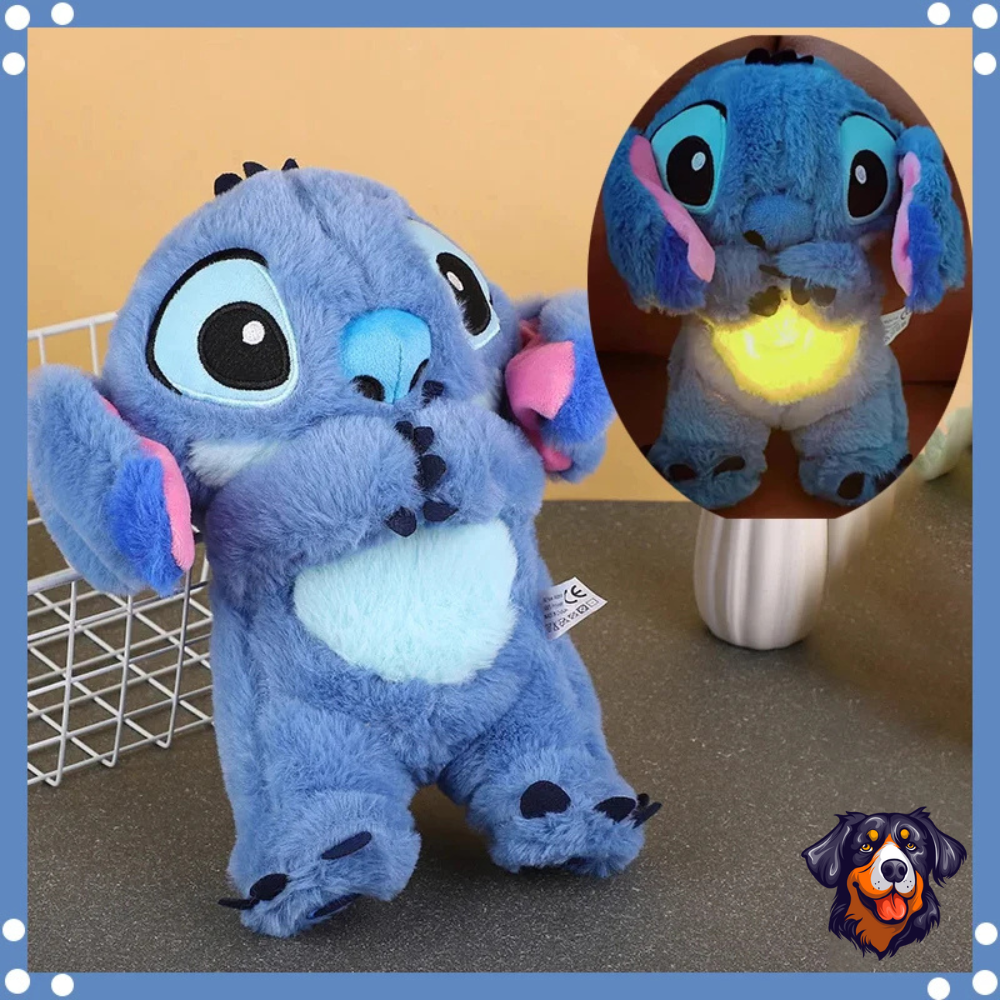 Stitch Calmante – Pelúcia que Respira e Brilha ✨