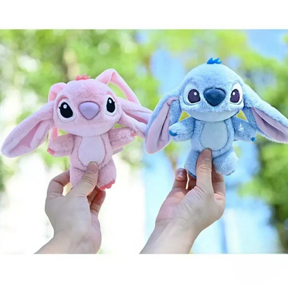 Chaveiro De Pelúcia Stitch e Angel