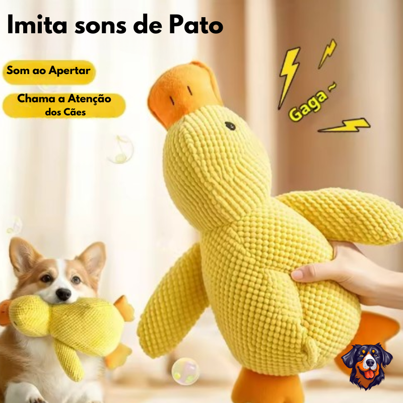 Pato de pelúcia para cachorro