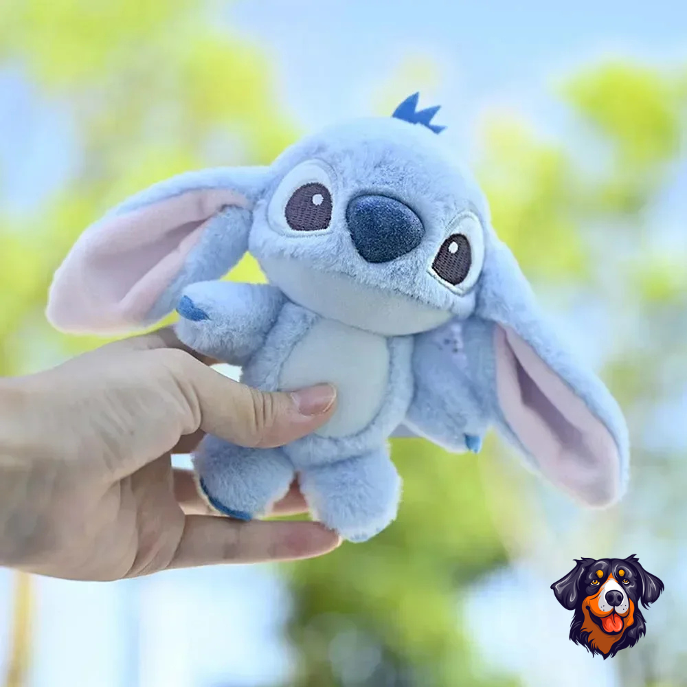 Chaveiro De Pelúcia Stitch e Angel
