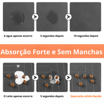 Tapete de alimentação para animais de estimação