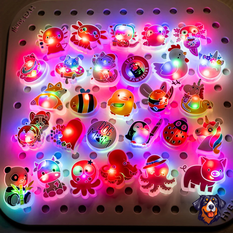 1 peça LED Animais Bonitinhos Sapatos Encantos