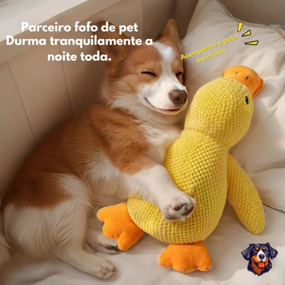 Pato de pelúcia para cachorro