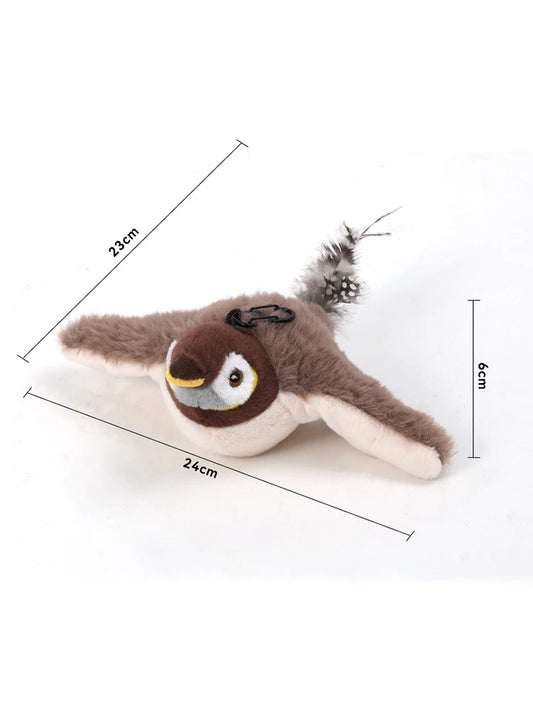 Passarinho Flappy Brinquedo Interativo para Gatos
