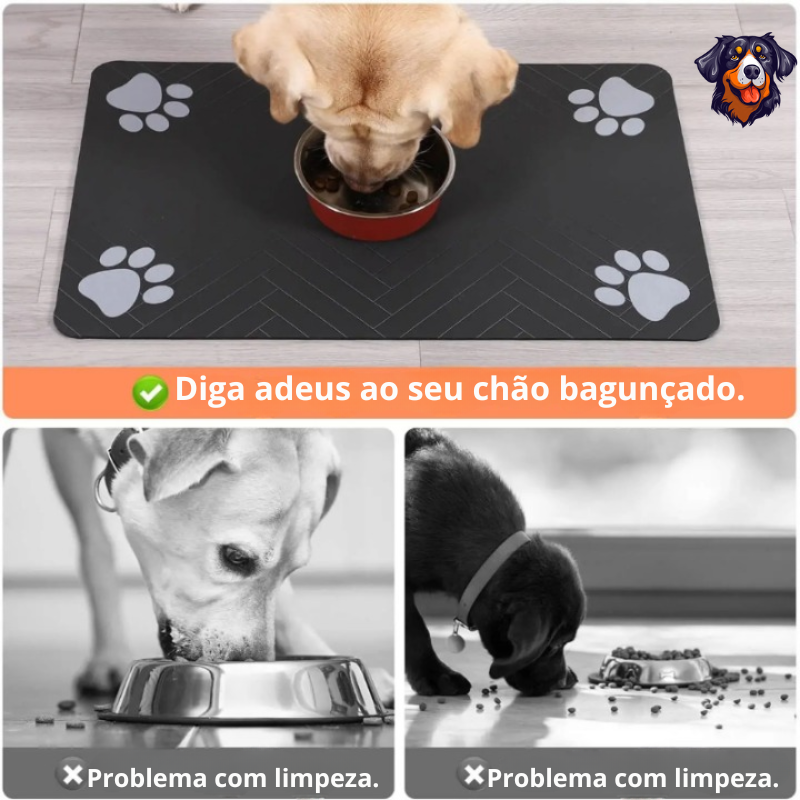 Tapete de alimentação para animais de estimação
