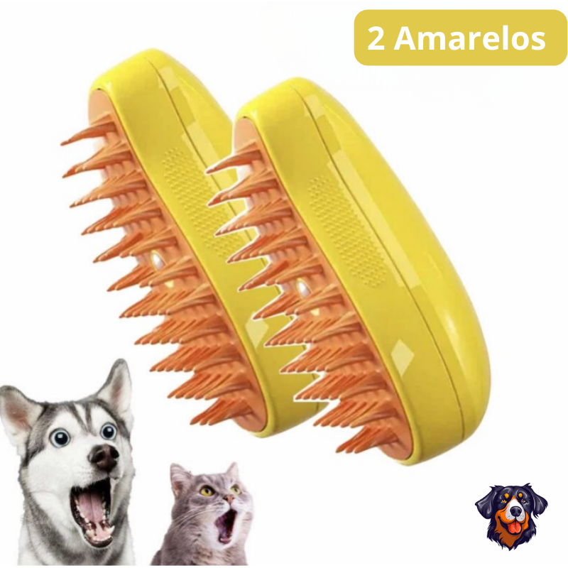 Escova de vapor para gatos e cães