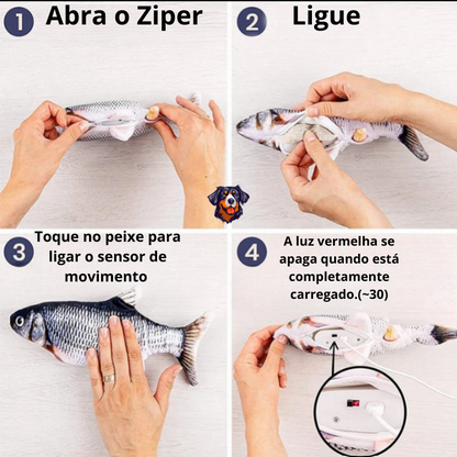 Peixe Brinquedo Interativo para Pets