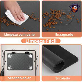 Tapete de alimentação para animais de estimação