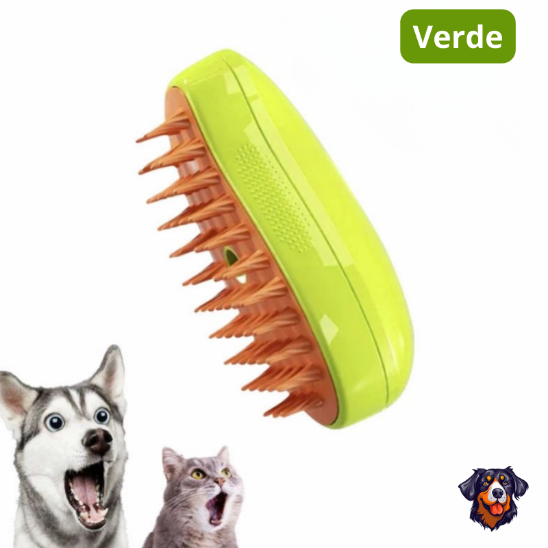 Escova de vapor para gatos e cães