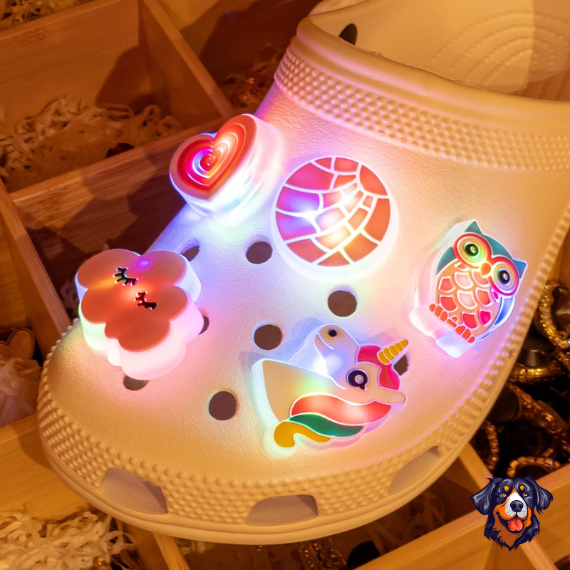 1 peça LED Animais Bonitinhos Sapatos Encantos