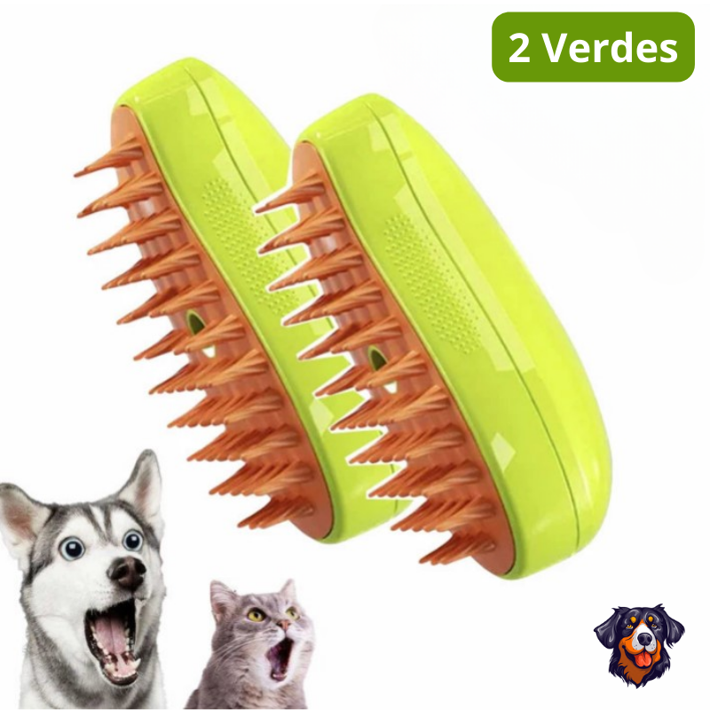 Escova de vapor para gatos e cães
