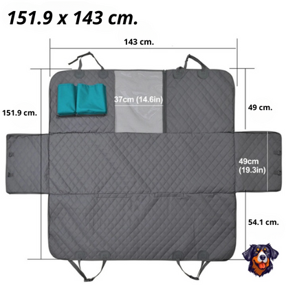 Capa para assento de carro para cachorro