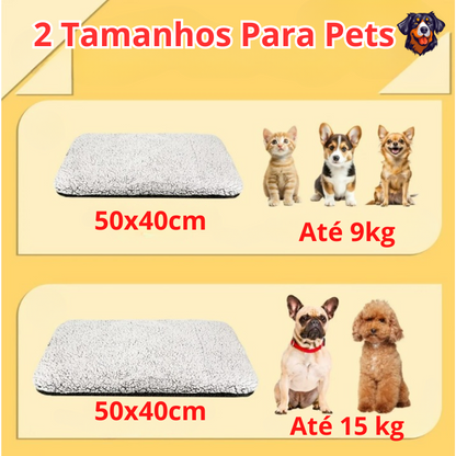 Almofadas para animais de estimação autoaquecidas