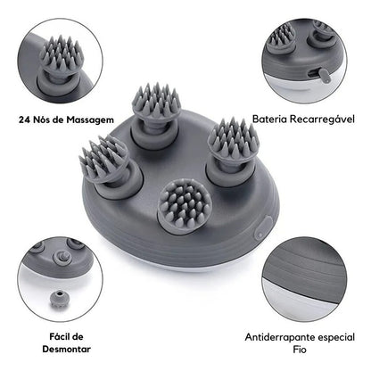 Massageador Elétrico De Couro Cabeludo Humano E Pet